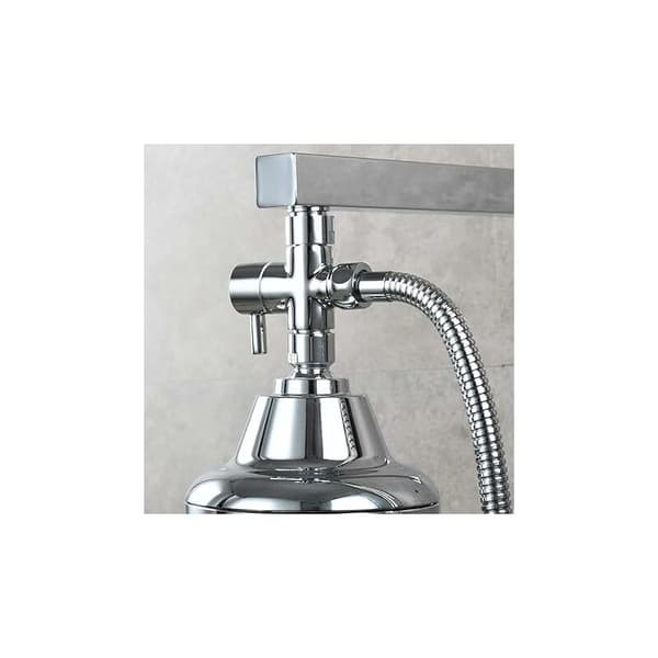 Solid messing krom dusj 3-veis omleder T-formet sidebryterspak uten holder 1 stk