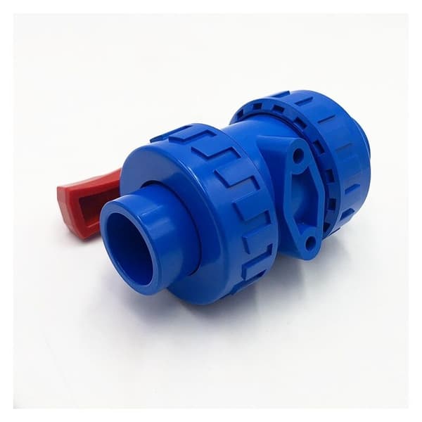 PVC kugleventil DN25 32mm 2-vejs limsamling + BSP gevind afspærring til vandledninger