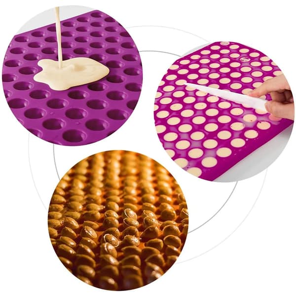 2 cm halvkuleformet silikonmatte hundegodbiter bakeform