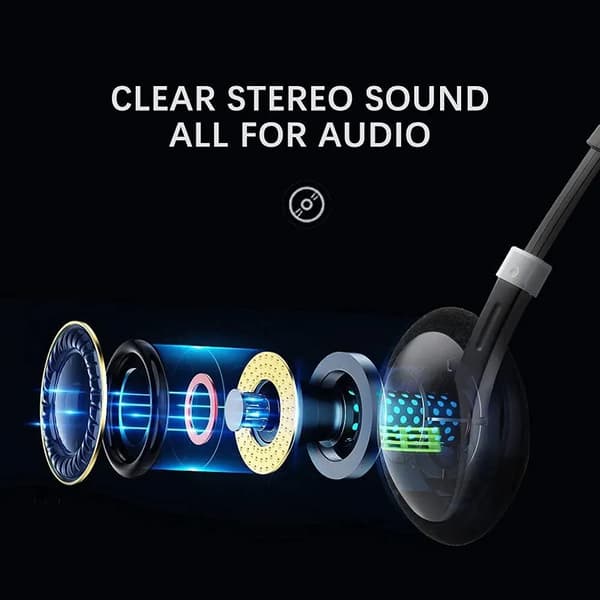 USB-headset, PC-headset med støjreducerende mikrofon og lydstyrkekontrol, Stereo PC-hovedtelefoner til bærbar computer, callcenter, kontor, webinar