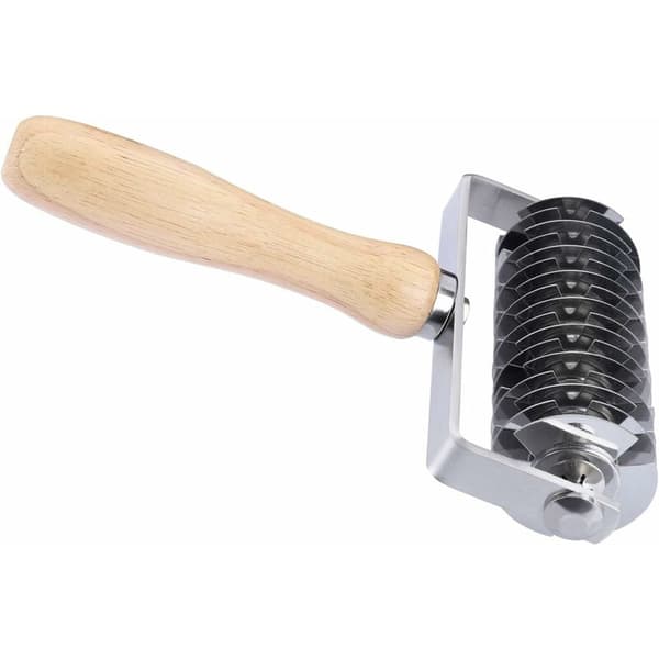 Pizzakake-spatelkniv i rustfritt stål, bakverk deigskrape ca. 13,3x20,5x5 cm, 1 stk