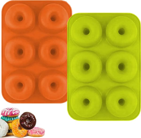 Silikon Bakeformsett for Donuts, Essensielt Verktøy for å Lage Perfekte Donuts