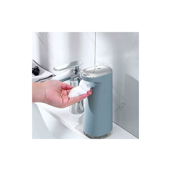 Automatisk gel-tvåldispenser 450 ml vit IR-sensor diskgel USB-laddning kök 1 st