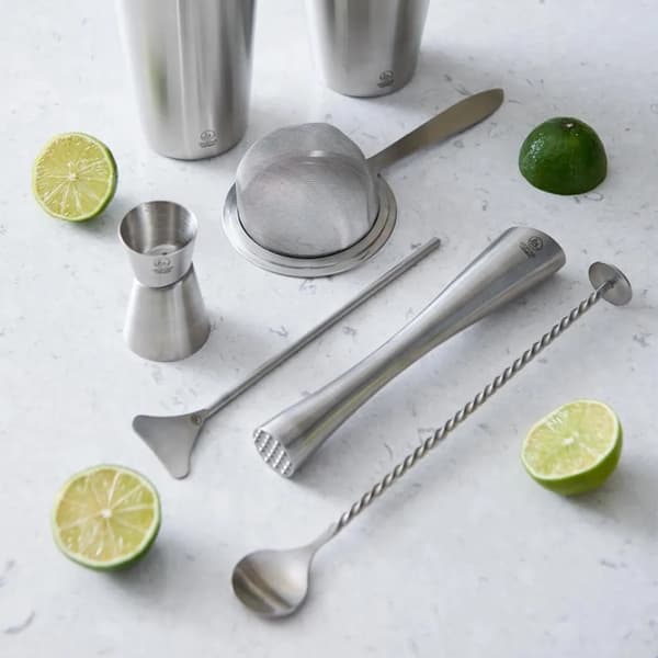 Rustfrit stål barske 26,5 cm spiral cocktailblandingsske 1 stk
