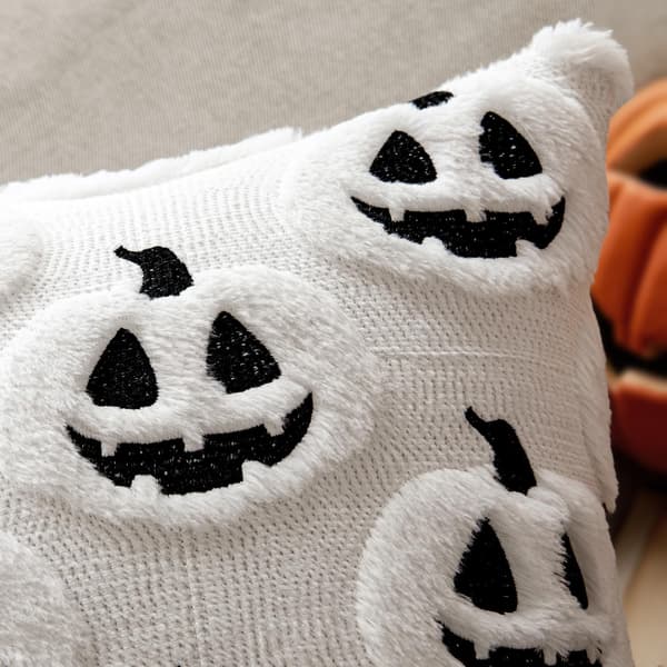 MIULEE Halloween Höst Spöke Kuddfodral 45x45 cm Vit MIULEE Halloween Fall