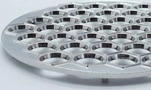Dumplingform 1 pakke aluminium 25 cm diameter ca. 37 rutenettform