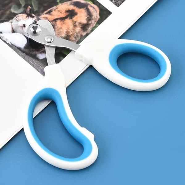 1 st blå nagelklippare för husdjur blauw 1 stuk -