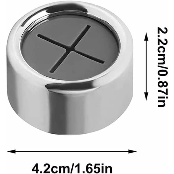 Självhäftande rund handduksplugg 4 st kromring grå silikon push-in klämma design 4 st