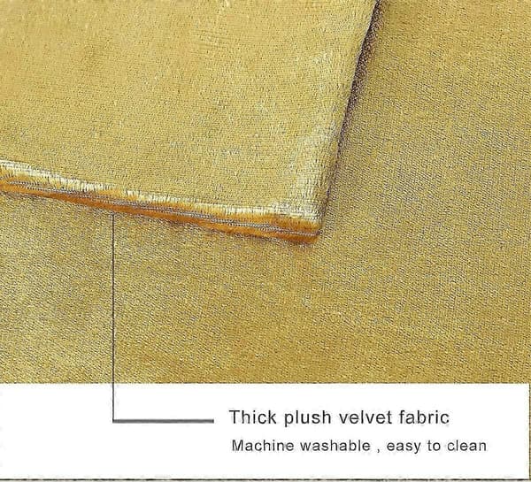 Fyrkantiga örngott i guld sammet 2-pack 45x45cm, dekorativa prydnadskuddar för soffa, sovrum, vardagsrum Gold Velvet Square