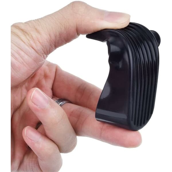 Sorte gummidørstopkiler 6 stk. 10,4x2,9x2,5 cm til 5-21 mm mellemrum