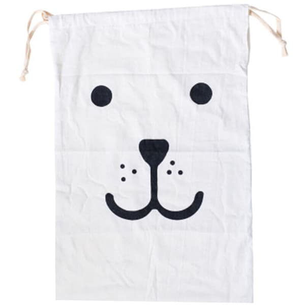 Panda Ansikte Canvas Förvaringsväska Dragsko Barn Leksak Tvätt Organisatör Sovrum Lekrum 1 St 1 pcs
