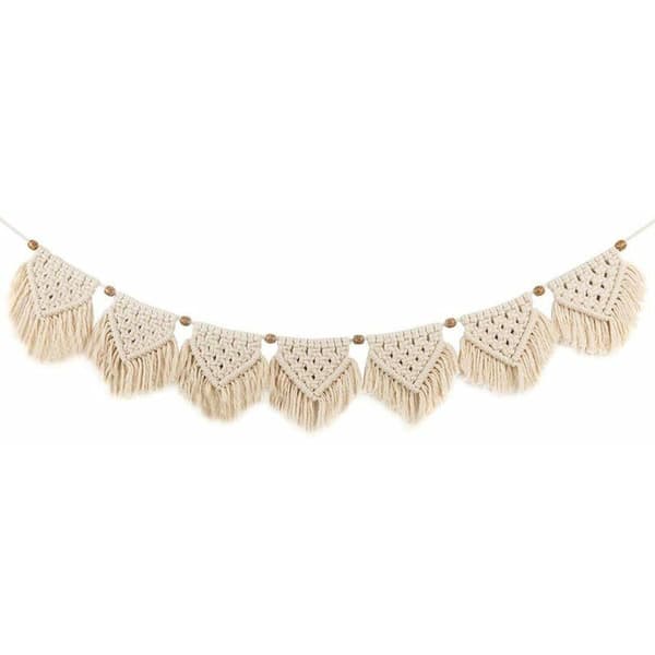 Bohemsk Flagg Dusk Veggbanner Bomull Beige 110cm 1 Stk