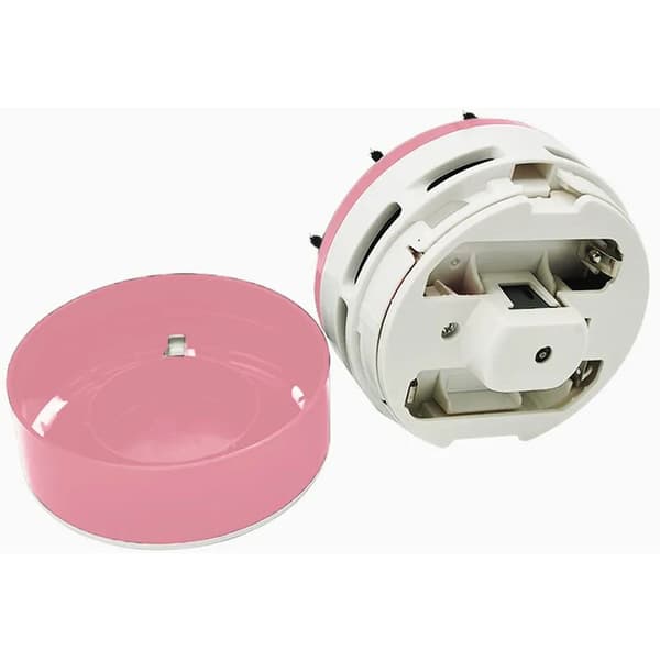 Mini skrivbordsdammsugare rosa batteridriven 1 st