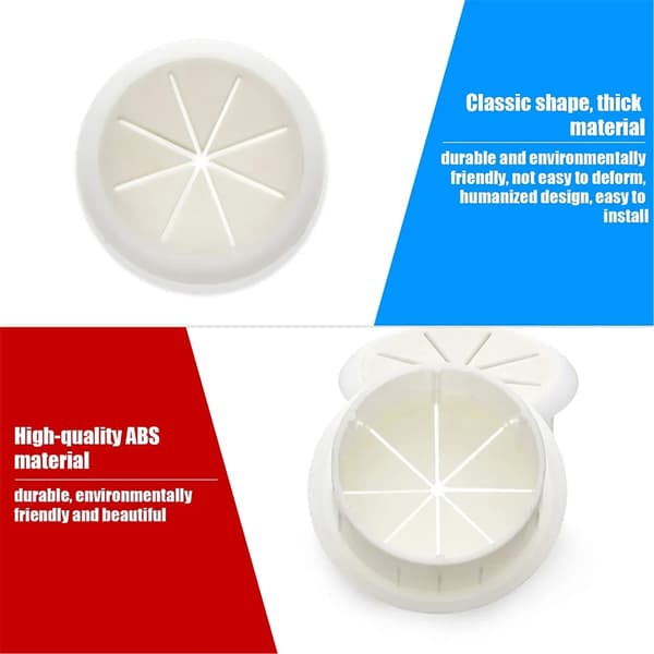 50/60 mm fleksibel kabelgennemføring i sort plast, 3 stk.