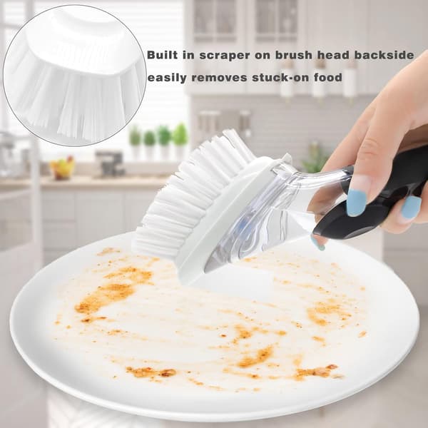 Valkoiset 6 kappaleen vaihtoharjaspäät 6 Pack Dish