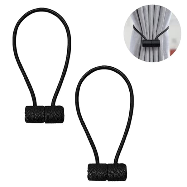 Magneettiset verhonpidikkeet 2 kpl polyesteriä 40 cm pallo 3 cm verhonpidikkeet