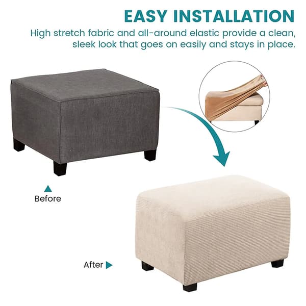 Strekkbart pufftrekk lys beige størrelse M elastisk bunn polyester vaskbart