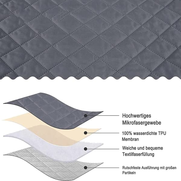 Vanntett sofatrekk 1 stk. elastisk sofatrekk med antiskum
