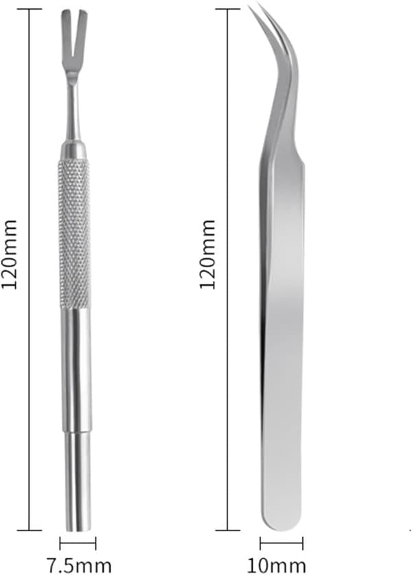 Flåttfjerningsverktøysett i rustfritt stål Tick Remover Tool