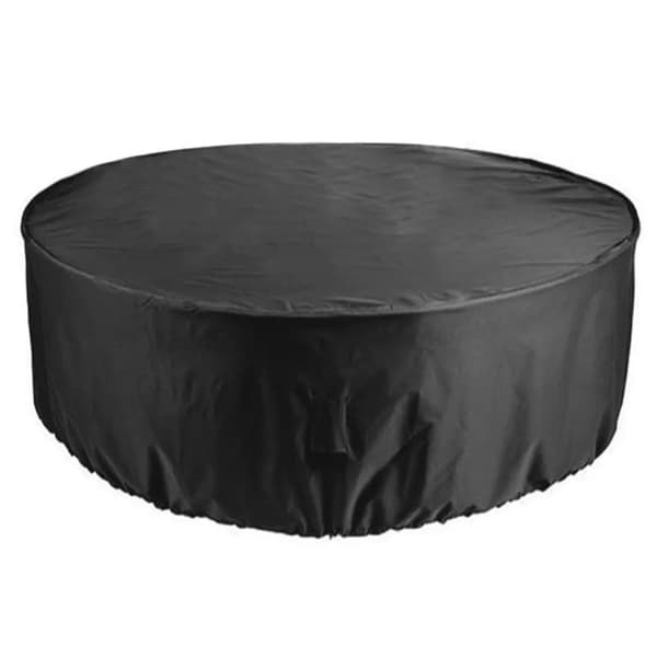Pyöreä terassipöydän suojus 1kpl 160x90cm Musta polyesteri ulkokalusteet UV