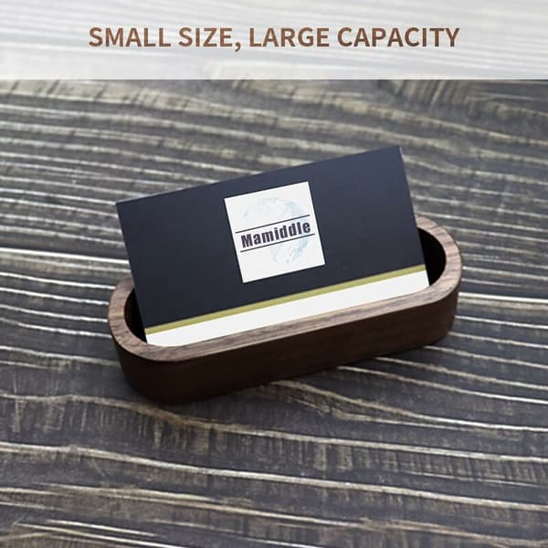 Valnöt Oval Träförvaringsbricka 2 st Massivt Trä Serveringsfat Soffbord Snack Organizer 2 st