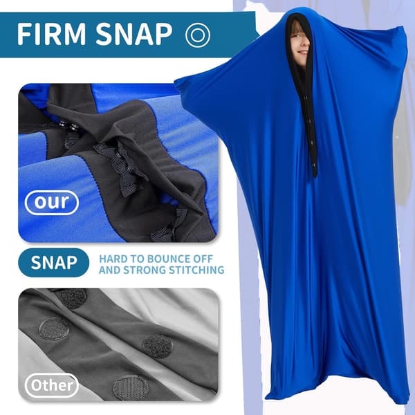 Sensoriska strumpor för hela kroppen för barn, elastiska kompressionsstrumpor, blå, 1 styck blauw 1 stuk -