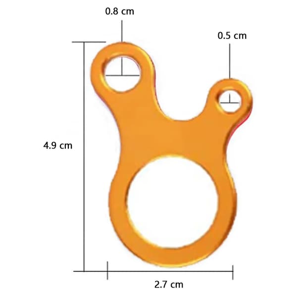 Bardunstrammere i aluminium 16-pakning Teltlinestrammere 49x27mm Camping Klatring