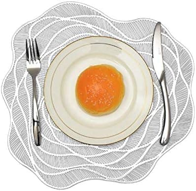 4-pack silverrosa PVC-bordstabletter, 38 cm Pack of 4