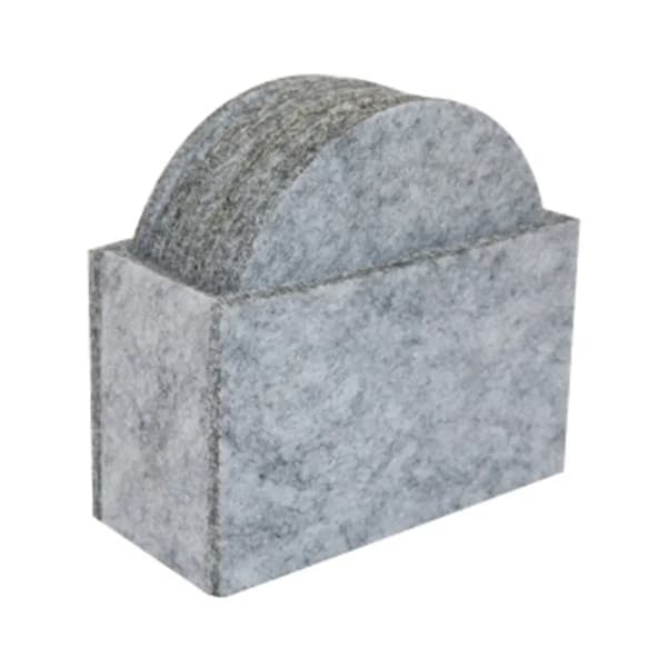 Filtbrikker 12 stk med holder 10x10x0.5cm Grå Absorberende Varmeisolasjon
