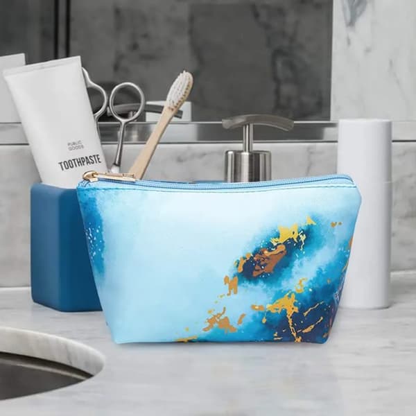 Faux Marmor Kosmetik Organizer Tasker 4 stk Bærbare Rejse Vandtætte Multi Størrelse