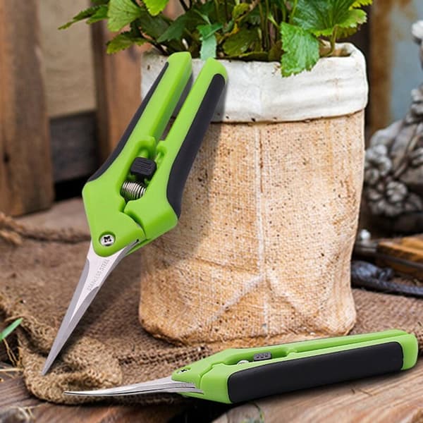 Bonsai-beskärningssax Rostfritt skarpt blad PP TPR-grepp för knoppar rötter trimning 1 st