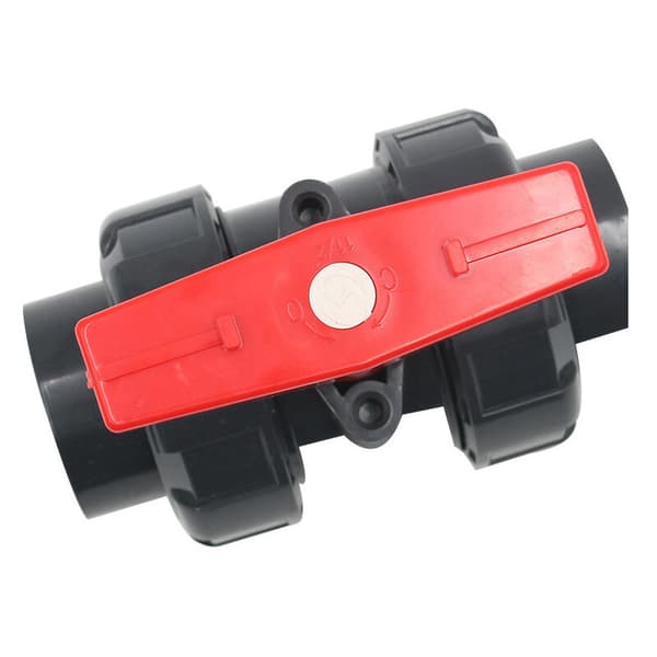 PVC dubbelkulventil lödfog 25 mm DN20 poolventil för lim-passande PVC-rör