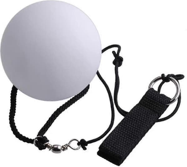 2 stk LED Poi-baller, 7 farger, 6 lysmoduser, fingerstropper, LR44-batterier inkludert 2 pcs