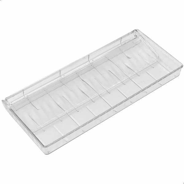 Väggfällbar Displayhylla Stor Transparent 2-pack Plast 23.5x10x6.7cm