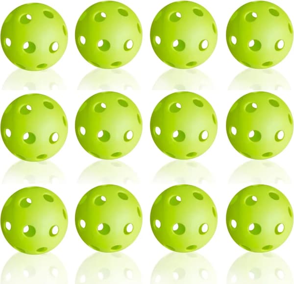Ihåliga träningsbollar i plast för golf, 12-pack Hollow Plastic Golf