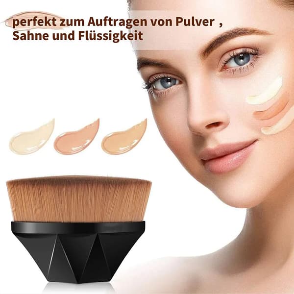 Foundationborste 1-pack Kronblad Platt Topp Syntetisk Flytande Concealer Rouge Kräm