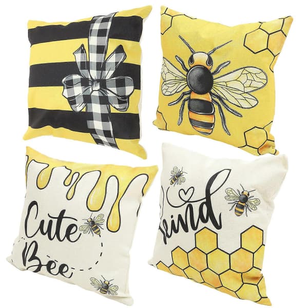 12 st kuddfodral med bimönster, multifunktionella dekorativa örngott 45x45 cm för soffa, sovrum, bil, kontor 12 pcs