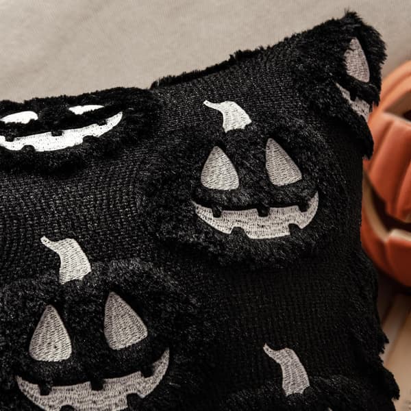 MIULEE Halloween Höst Spöke Kuddfodral 18x18 Svart MIULEE Halloween Fall