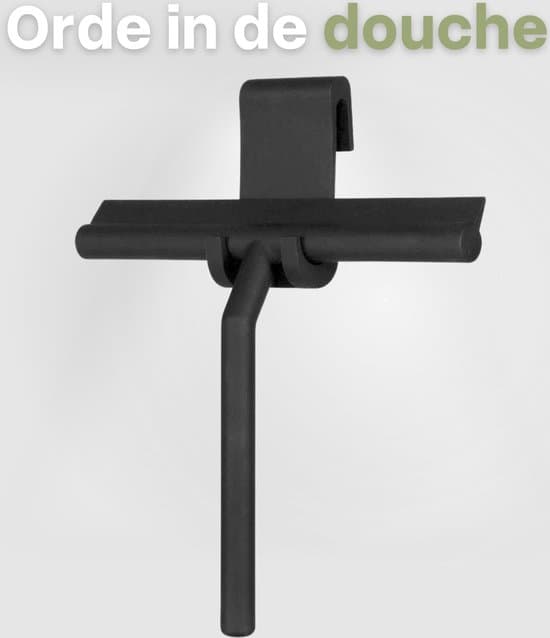 Musta silikoninen suihkukaavin, ei porausta
