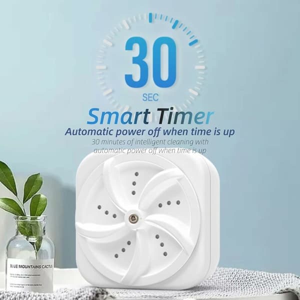 Bärbar miniturbinbricka USB 18W motor 30-minuters timer sugbas för sovsal resor underkläder strumpor små föremål
