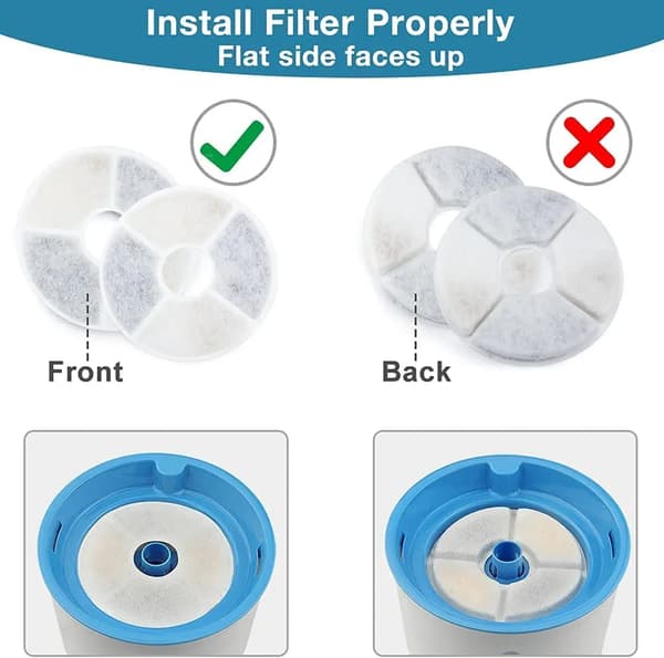8-pak erstatningsfiltre med aktivt kul 8 pcs