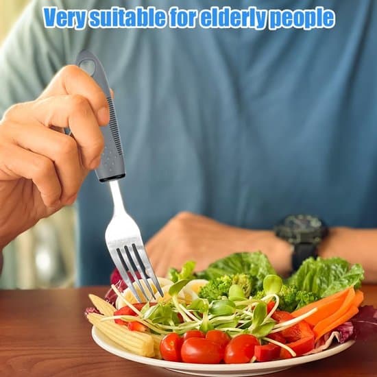 Adaptivt bestiksæt tykt greb til Parkinson ældre 4 dele stil 2