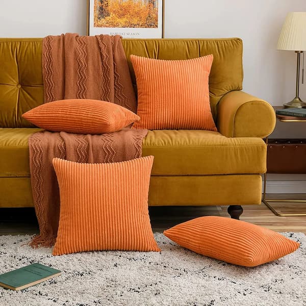 Orange Firkantet Pudebetræk 45×45cm 1 pcs