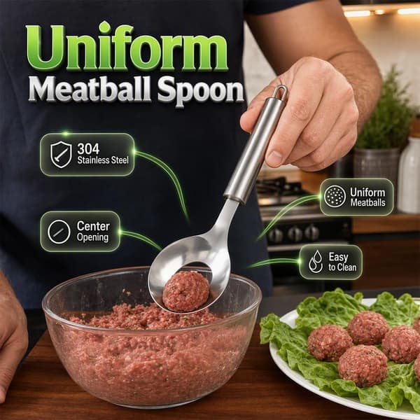 Köttbullsformare i rostfritt stål, 2-pack Stainless Steel Meatball