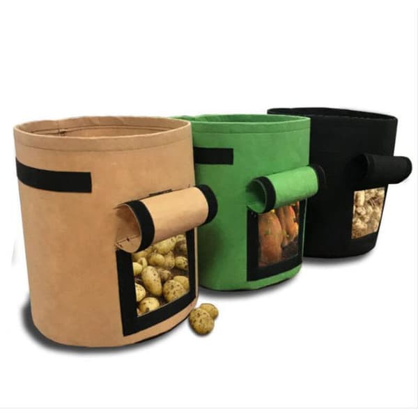 Växtodlingspåse med fönsterhandtag 5 Gallon 23x28cm 2st