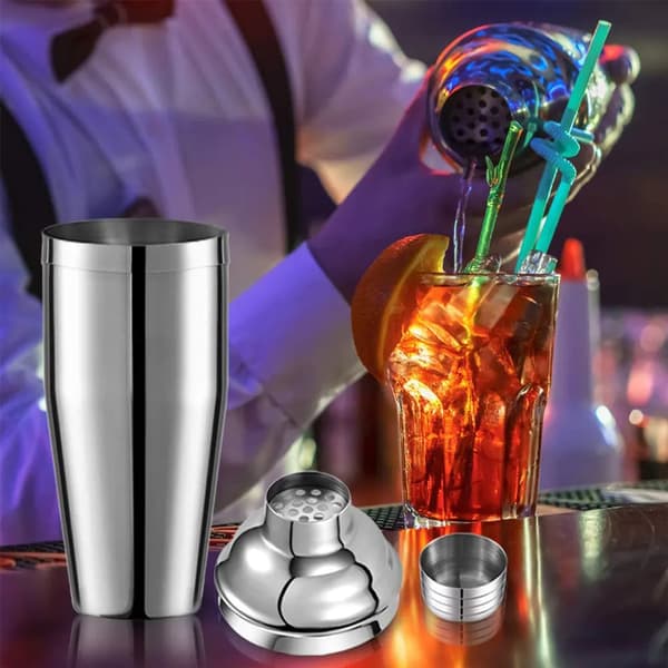 Cocktail Shaker Rustfritt Stål Barutstyr Sett Boston Shaker Julegave