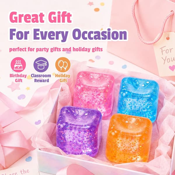 Lilla terning Squishy Fidget Legetøj Stressaflastning