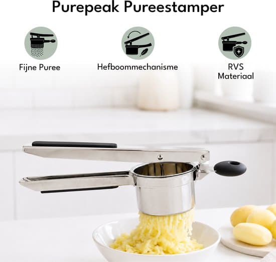 Kartoffelpresser i rustfrit stål