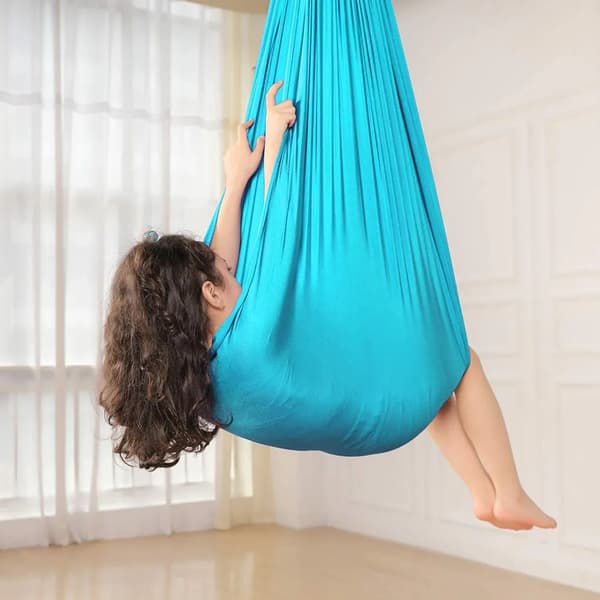 Barn Elastisk Sensorisk Gunga Hängmatta Inomhus Terapi Pod Nylon Stretch Gungset