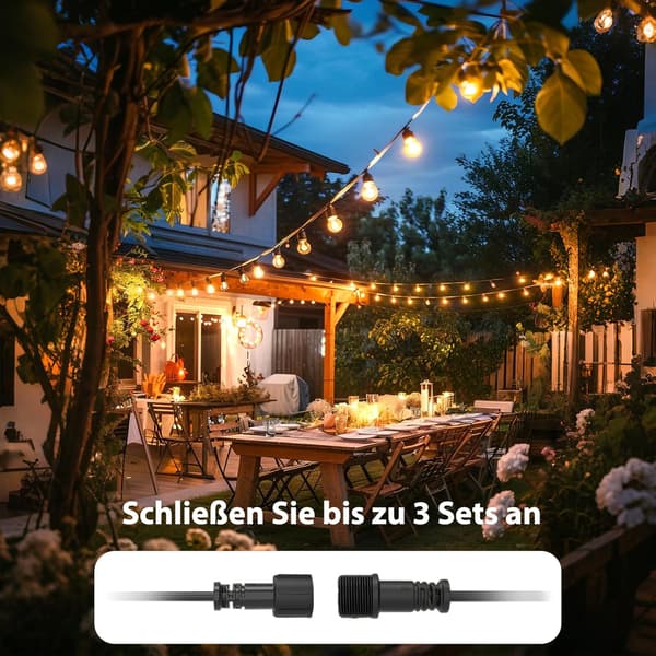 30m udendørs LED lyskæde med timer 30m Outdoor LED